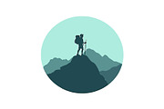 Mountain Explorer 12 Silhouette Set, an Object Graphic by yasushie (Thumbnail 9 of 13)