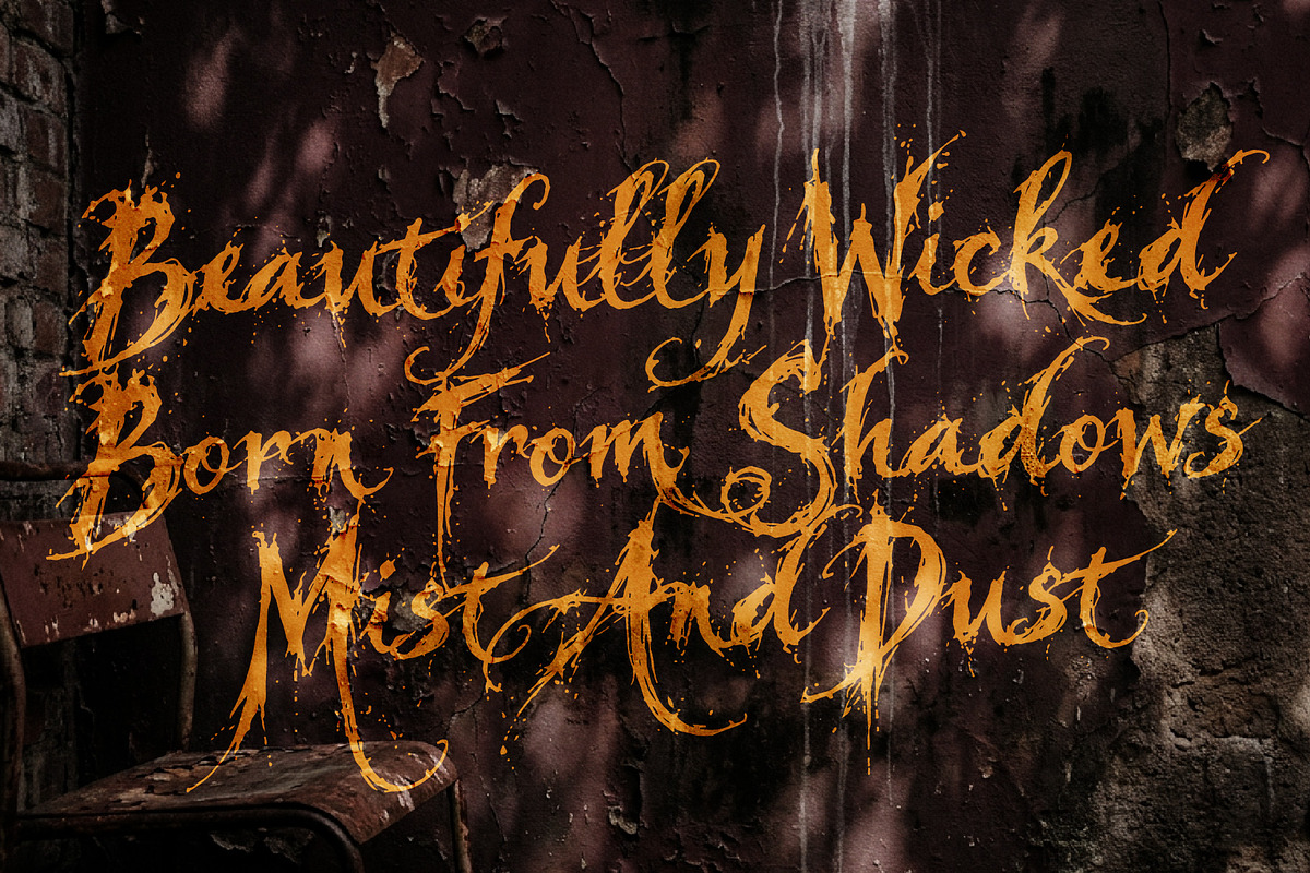 Veirwrath Borngrave - Haunted Beauty, a Handwritten Font by HypeWorksCo (Photo 3 of 12)
