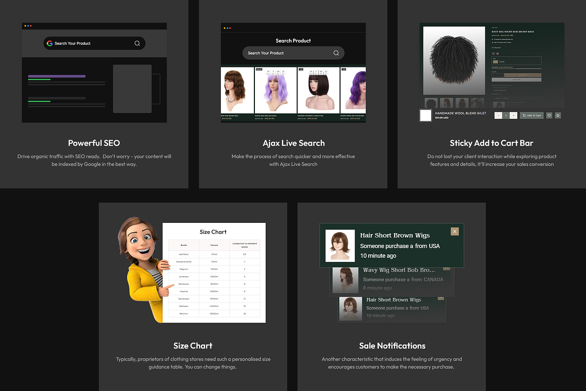 Hair Salon Store Shopify Theme, a Shopify Template by LogicGo Shopify Experts (Photo 4 of 7)