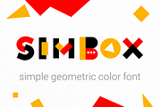 Simbox| the color geometric font, a Sans Serif Font by wowomnom (Thumbnail 1 of 7)