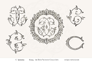 Antique Vintage Monogram Initial C, an Object Graphic by Antique Monograms (Thumbnail 1 of 4)