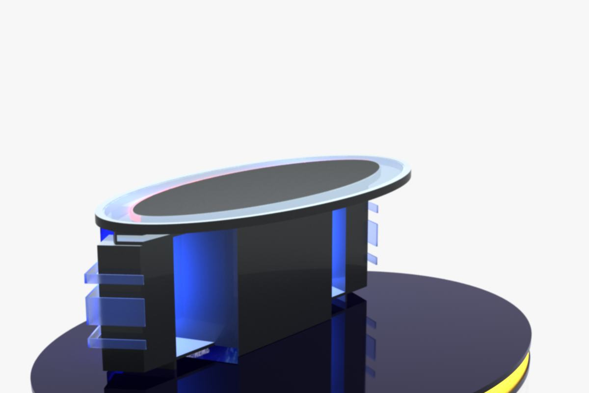 TV Studio News Desk 12, an Architecture 3D Model by akerStudio (Photo 14 of 28)