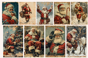 Vintage Santa Claus Christmas Cards