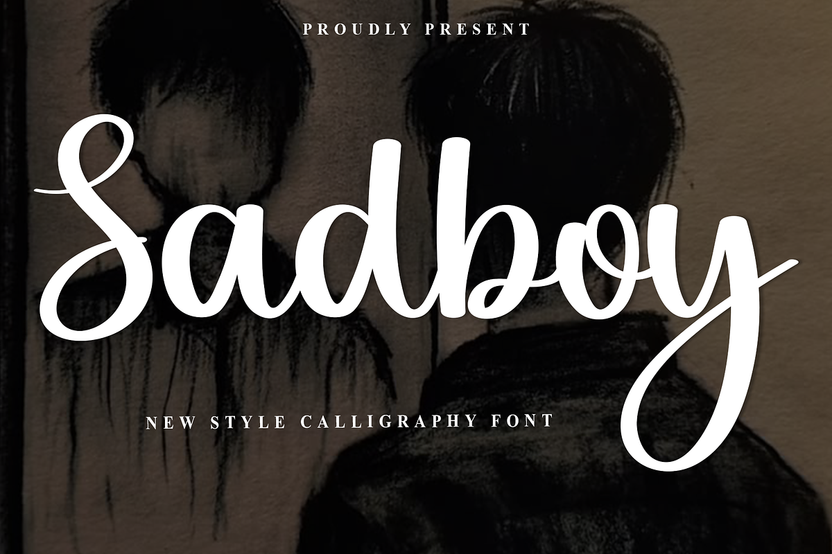Sadboy, a Handwritten Font by InermediaSTUDIO (Photo 1 of 8)