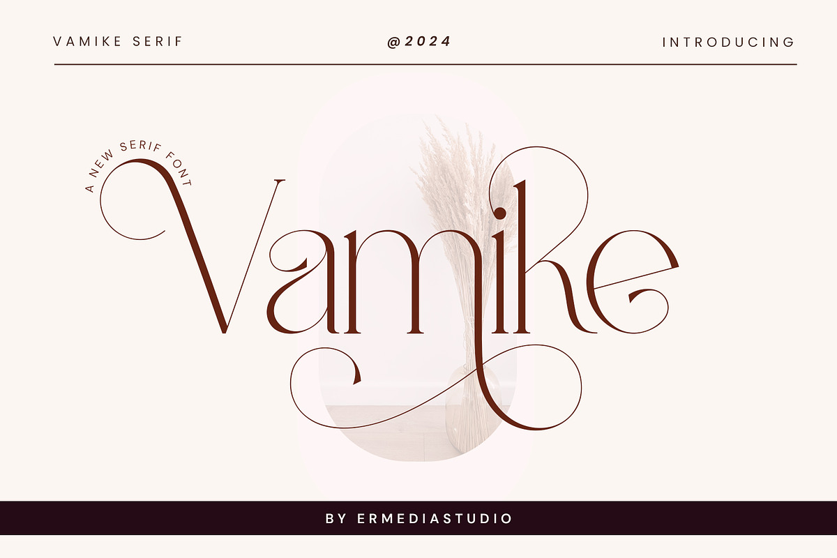Vamike Serif Font, a Serif Font by Ermedia Studio (Photo 1 of 10)
