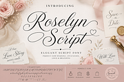 Roselyn Script Elegant Wedding font, a Script Font by RAHMAT (Thumbnail 5 of 7)