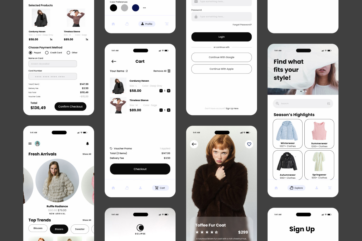 Eclipse - E-Commerce Mobile App, an App Template by productype1 (Photo 4 of 5)
