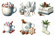 Cozy White Christmas Clipart, an Illustration by DreamPrint404 (Thumbnail 3 of 5)