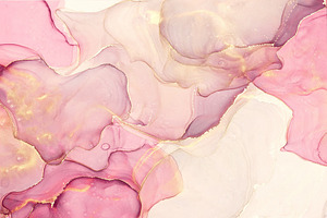 Pink Ink Fluid Textures