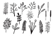 Hand drawn Floral Clipart Collection, a Background Graphic by IRSYART (Thumbnail 13 of 18)