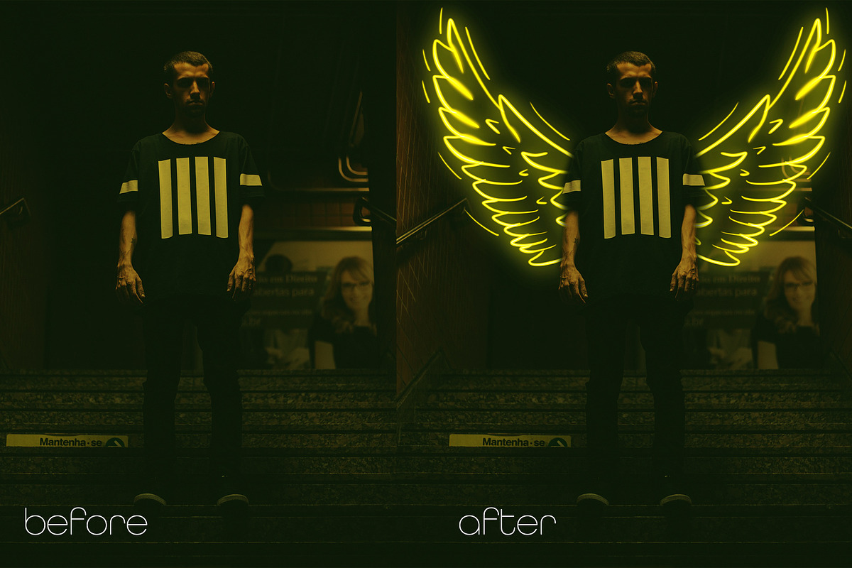 20 Neon Light Overlay Backgrounds, a Background Graphic by Studio Angel Arts (Photo 7 of 7)