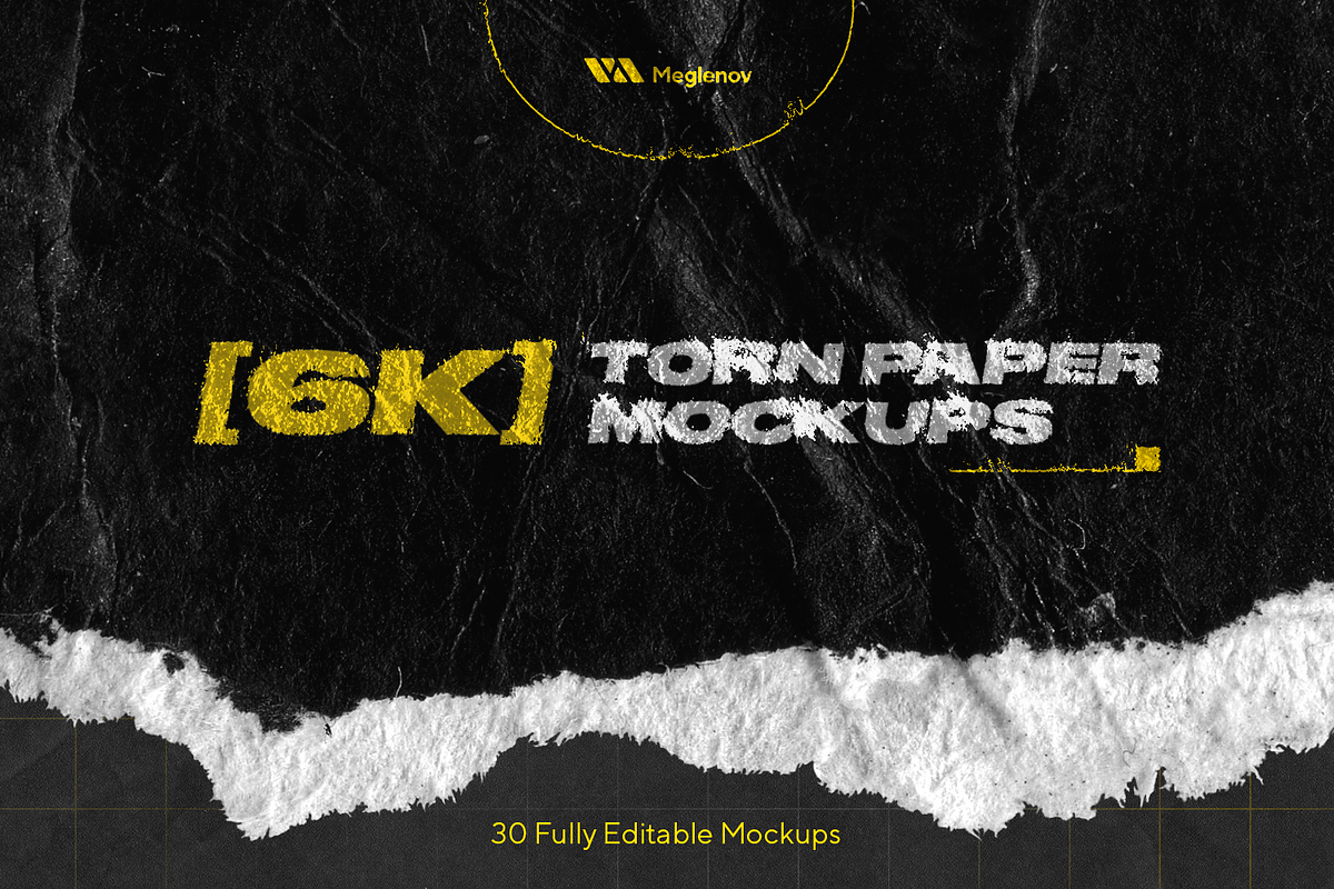 [6K] Torn Paper Mockups, a Texture Graphic by Meglenov (Photo 1 of 16)