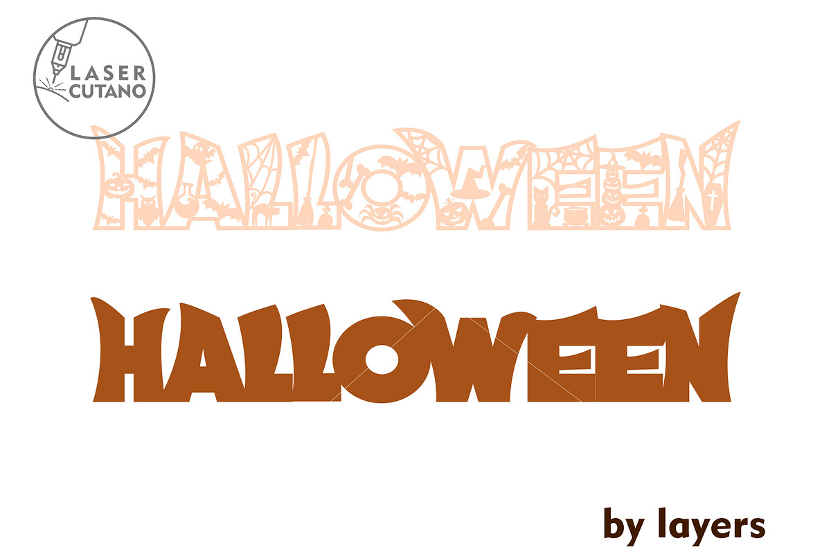 HALLOWEEN Wall art Decoration Files, a Design Template by LaserCutano (Photo 7 of 9)