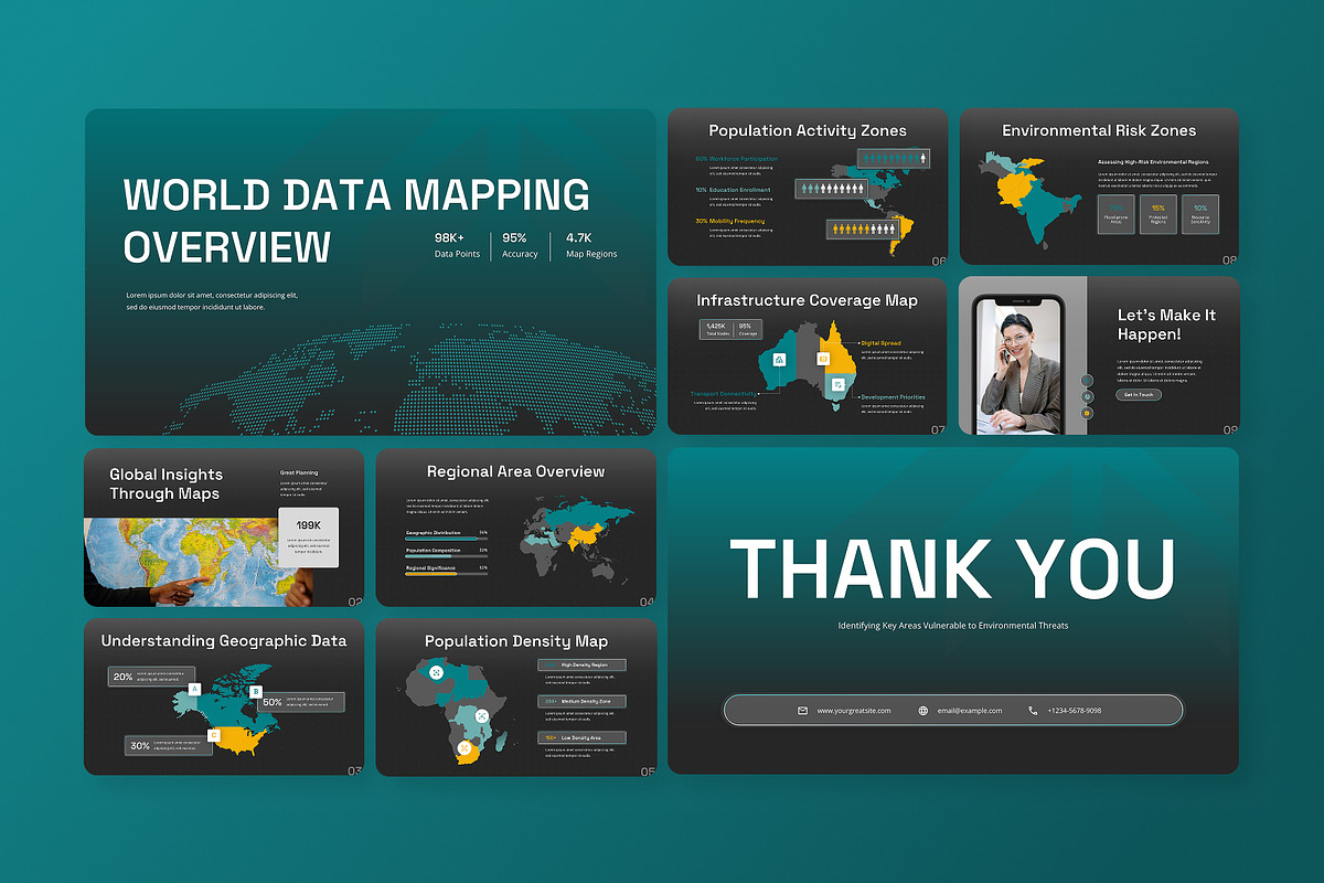 Map Infographic Visualization KEY, a Presentation Template by Antstheme