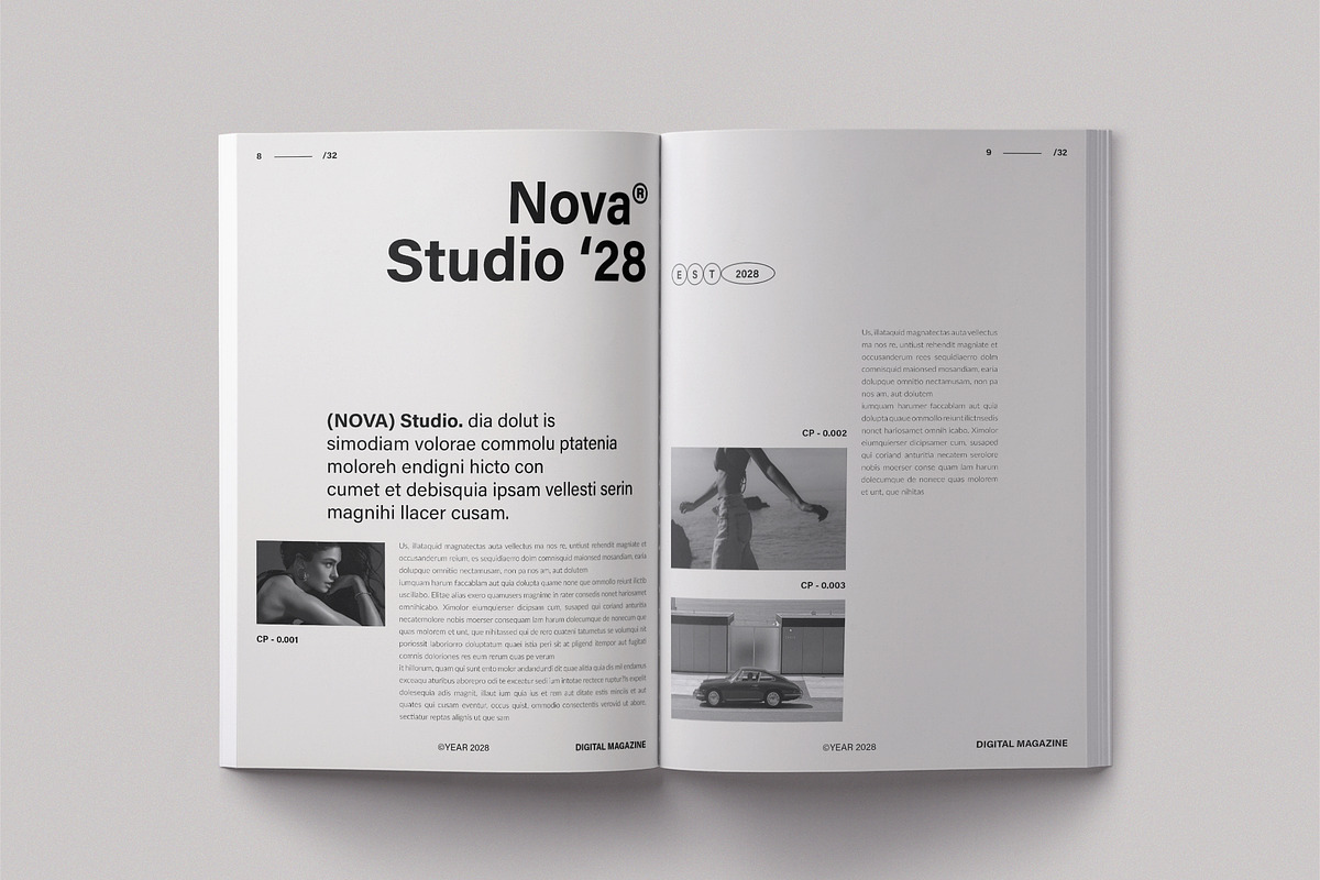 NOVA | Magazine & Book Layout, a Magazine Template by TemplateFolio-Shop (Photo 6 of 15)