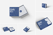 Gift Box Mockup PSD Packaging, an Advertising Mockup by Indah (Thumbnail 1 of 6)