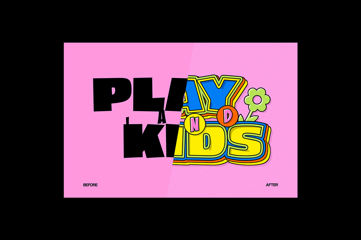 Playful Kidcore Colorful Text Effect, a Layer Style Add-On by Matsero (Photo 4 of 4)