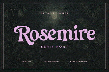 Rosemire - Elegant Display Serif, a Serif Font by Ckybe's Corner