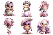 Whimsical Easter Birds Clipart, an Illustration by Daily.Designs (Thumbnail 3 of 8)