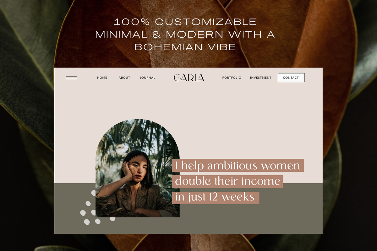 Carla Boho Showit Website Template, a Templates & Theme by Studio Zash (Photo 10 of 11)