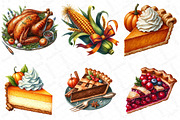 Watercolor Thanksgiving Food Clipart, an Illustration by DreamPrint404 (Thumbnail 4 of 6)