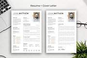 Minimalist two Pages Resume, a Resume Template by Abdul Studio (Thumbnail 2 of 5)