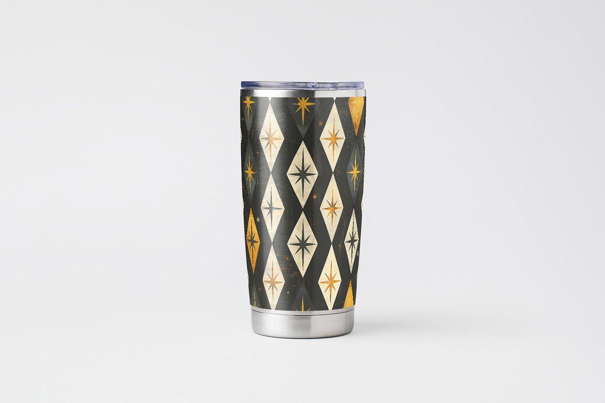 10 Hugh's Midcentury Marvel Patterns, a Pattern Graphic by Inknfolly (Photo 4 of 6)