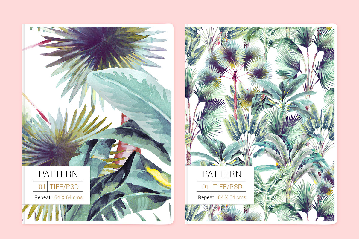 Palm Springs, a Pattern Graphic by Pink Linen
