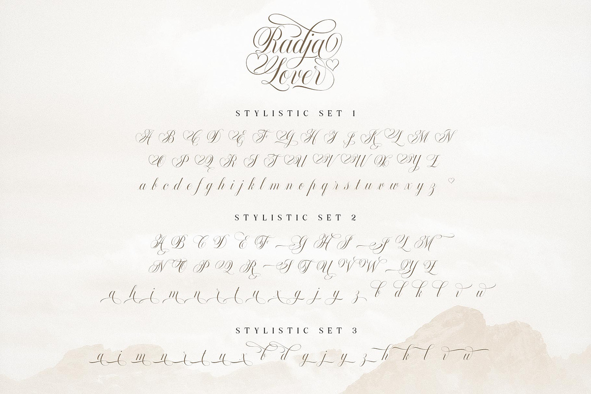 Radja Lover Script, a Script Font by alit design (Photo 19 of 20)