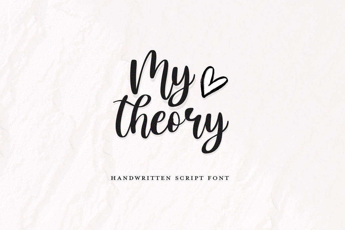 My Theory Font, a Script Font by Lollipop Hand Drawn (Photo 1 of 4)