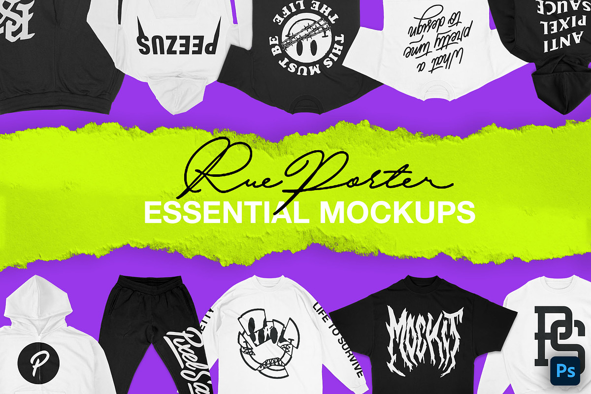 Rue Porter Mockups Collection, a Hoody Mockup by Pixel Sauce™ (Photo 1 of 6)
