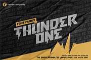 THUNDER ONE, a Font by Blacksheep studio (Thumbnail 1 of 3)