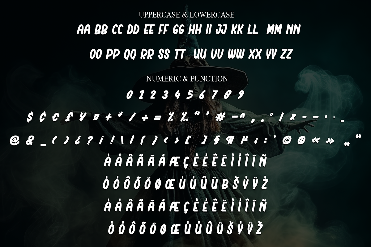 Witch Spooky | Script Font, a Script Font by Scratchones (Photo 7 of 8)