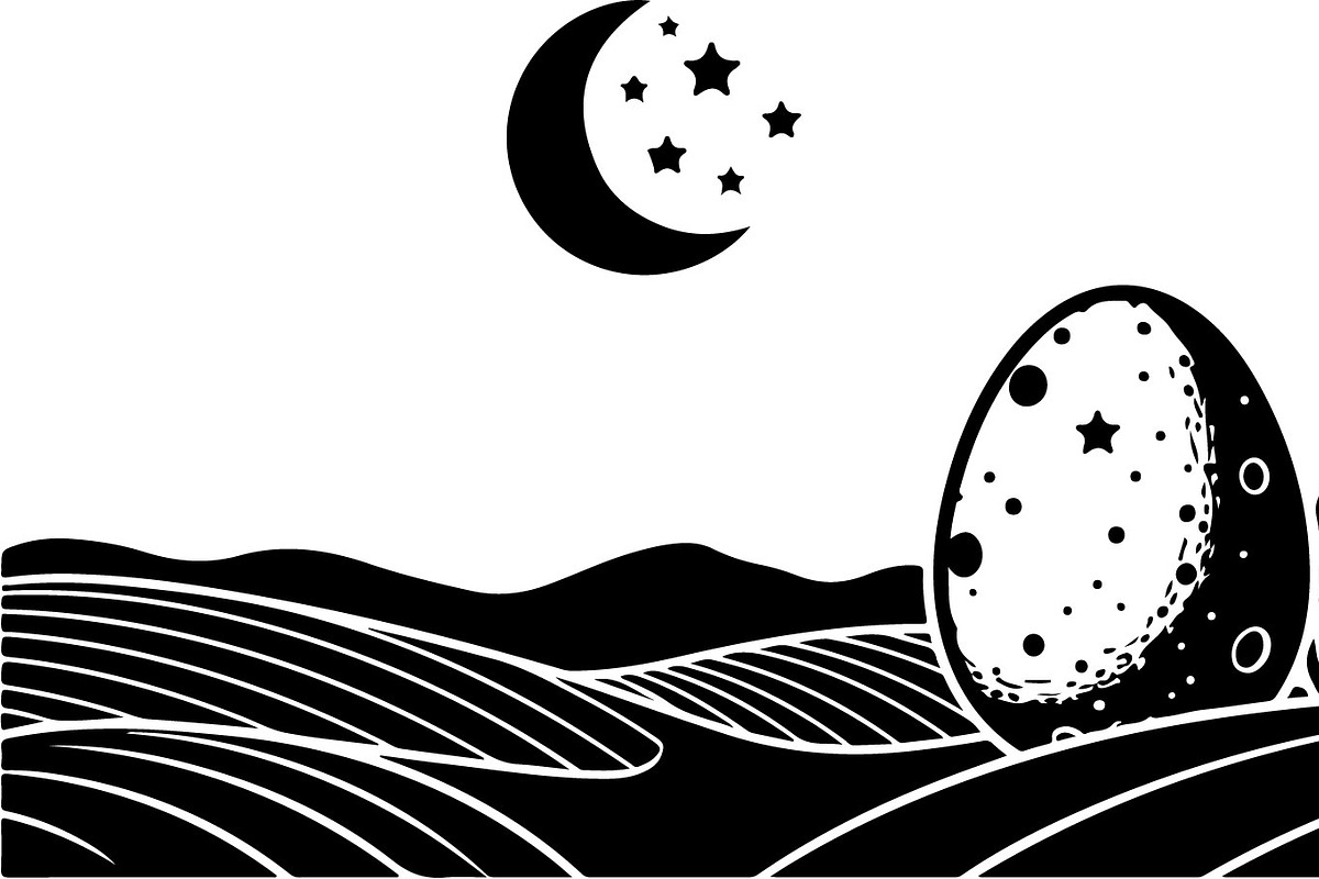 Night Landscape Egg Silhouette Bundl, an Illustration by Designs_River (Photo 12 of 22)