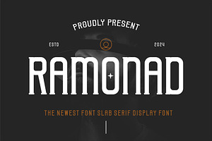 Ramonad || Slab Serif Display Font, a Slab Serif Font by Ermedia Studio