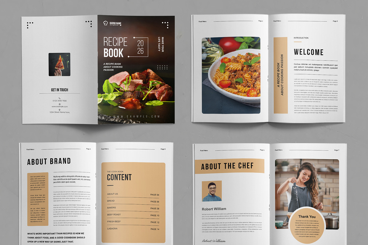 Food Magazine Book Layout, a Magazine Template by ContestDesign (Photo 2 of 3)