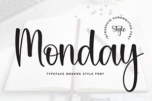 Monday Script Font