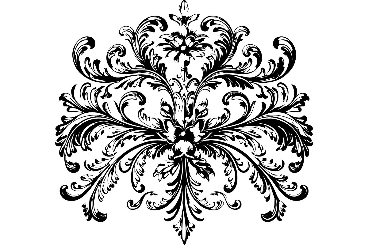 Victorian Floral Damask Ornament, an Object Graphic by Gfx_Store (Photo 26 of 32)