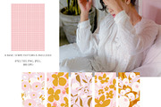 Blush & Ochre. Floral Patterns, a Pattern Graphic by PaperJamLab (Thumbnail 7 of 13)