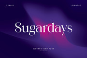 Sugardays Elegant Serif Font, a Serif Font by UICreative (Thumbnail 1 of 13)