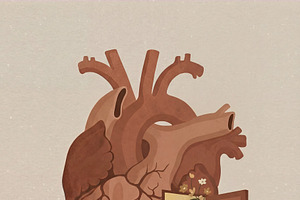 Inspirational Human Heart & Fear, a Decorative Illustration by Virgo Studio