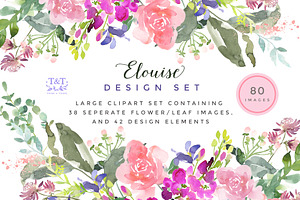 Elouise - Foral Clipart Set