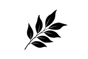 Botanical Leaf Silhouette Bundle, an Illustration by yasushie (Thumbnail 17 of 51)