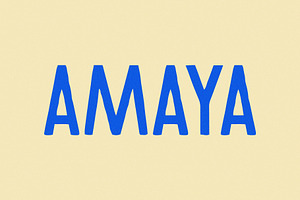 Amaya | A Tall Display Typeface, a Sans Serif Font by Taylor Penton
