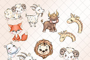 Noah's Ark Clipart, an Animal Illustration by Masha  Studio (Thumbnail 4 of 9)