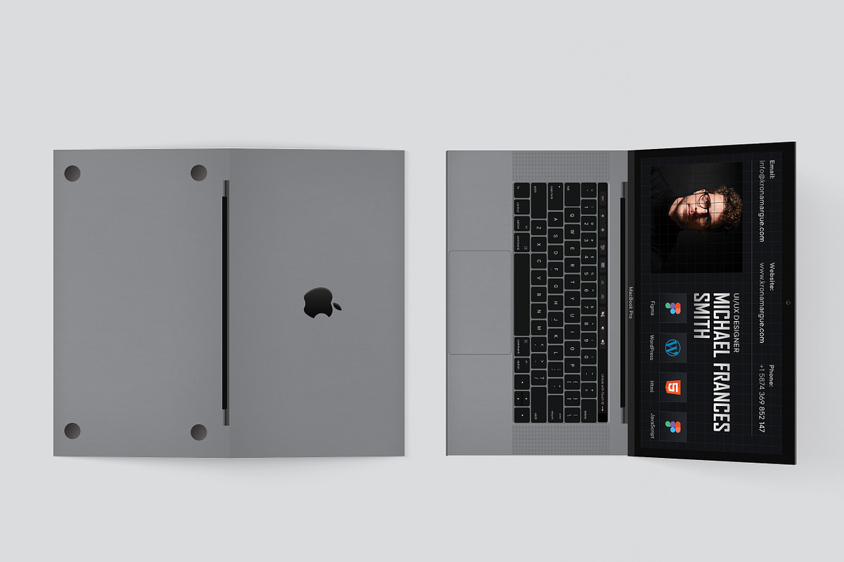 Laptop Business Card - Ux Designer, a Business Card Template by TheFeture (Photo 2 of 5)
