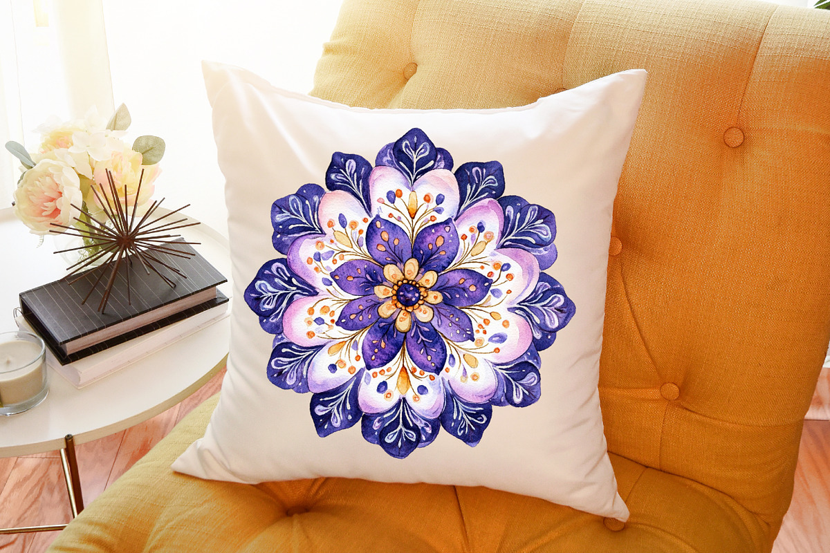 Pastel Folk Art Botanicals Flowers P, an Illustration by Sublimation Artist (Photo 6 of 6)