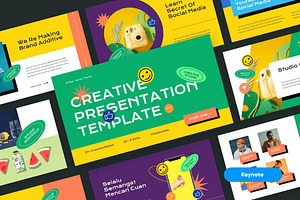STICKER - Keynote Template, a Presentation Template by rgbryand