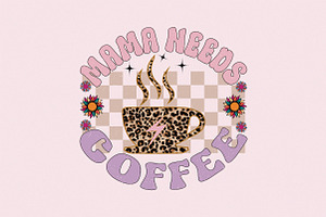 Retro Mama Sublimation Design Bundle