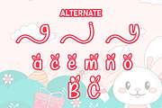 Cute Bunny | Script Font, a Script Font by Scratchones (Thumbnail 8 of 9)